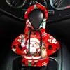 Sudadera serie Papá Noel, funda estilo sudadera para palanca de cambios de coche, cubierta antipolvo para palanca de cambios de coche, protector de palanca de cambios