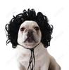Peluca para mascotas, peluca para perros, productos para mascotas transfronterizos, accesorios para mascotas de Halloween, peluca de gato de pelo rizado y liso.