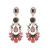 Brincos de Franja com Strass Estilo Europeu e Americano Transfronteiriço Agulha de Prata, Brincos Vintage de Cristal Exagerados de Nicho de Luxo Leve, Brincos Únicos de Estilo Francês