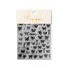 Tomoni pegatinas delgadas y resistentes para arte de uñas calientes japonesas retro 2d pegatinas para uñas mariposa blanco y negro joyería para uñas al por mayor