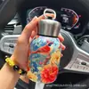 Taza de bolsillo portátil pequeña con asa para dados taza de vacío para exteriores con taza de vacío de doble capa de acero inoxidable olla térmica