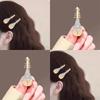 Guofeng Horquilla Pipa de Rosa para el Cabello Femenina Nicho Clip Lateral Clip para Flequillo Creativo Clip para Cabello Roto Horquilla Antigua Tocado