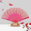 Patrón xiangyun chino estilo antiguo abanico plegable plástico danza estilo chino abanico plegable venta directa de fábrica