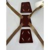 Delantal de Estilo Nuevo con Correas para el Cuello, Correas Cruzadas en Forma de X para los Hombros, Accesorios para Delantales, Accesorios de Correa para el Hombro de Cuero de PU