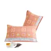 Par de Toallas de Almohada de Gasa de Seis Capas de Algodón Estilo Floral Pastoral para Cuatro Estaciones Universal para el Hogar Cambiante Toalla de Almohada Jacquard Venta al por Mayor