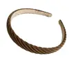 Nueva Diadema Maillard Otoño e Invierno para Mujer Estilo Occidental de Gama Alta Moda Diadema Superior Craneal Pinza para Lavarse la Cara Recogido de Cabello Tocado