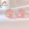 Acessórios 3D de Desenho Animado para DIY, Ovelhinhas Coloridas Galvanizadas, Figurinhas Luminosas, Pequenos Enfeites Atacado, Figurinhas de Resina Luminosas