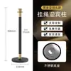 Fábrica de Origem de Foshan Colunas de Metal Personalizáveis com Cordas de Suspensão, Barreiras de Isolamento de Linha de 1,0m, Postes de Sinalização de Segurança
