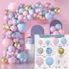 Juego de Globos Transfronterizo al por Mayor Tema Globos de Cumpleaños Guirnalda para Fiesta Arco Cadena de Globos para Niños Decoración Arreglo
