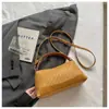 Nuevo bolso tejido de alta costura transfronterizo 2026, diseño elegante, bolso tote pequeño para salir, bolso de hombro y cruzado para mujer