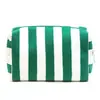 Bolsa de Cosméticos de Felpa Rayada de Nicho para Productos Nuevos Transfronterizos, Linda Bolsa de Almacenamiento Grande para Salidas de Otoño e Invierno, Neceser