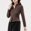 ¡Mismo estilo que la serie LU! Otoño e Invierno Adelgazante Relleno de Lana Cálido Forro Polar Patchwork Cuello Alto Algodón Chaqueta Abrigo Mujer