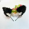 Lindo diadema japonesa orejas de gato orejas de zorro tocado diadema oreja de bestia horquilla horquilla de gato accesorios ancla femenina