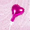 Decoração de bolo de aniversário colorida brilhante estrela de amor balão de folha de alumínio festa de panificação mesa de sobremesas peças para inserir bandeirinhas
