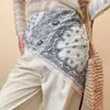 Bufanda Larga de Seda con Puntos de Cristal Perla Cadena para Cintura Moda Retro Diseño de Cinturón de Lujo Ligero Accesorios de Cintura de Nicho