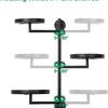 Soporte Giratorio para Plantas de Ventana de Interior, Soporte Metálico de 3 Niveles para Plantas, Soporte para Plantas para Pared