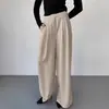 FCB Colección Nueva de Primavera: Pantalones de Traje de Cintura Alta para Mujer, Pantalones Anchos Modernos y Fluidos, Diseño Casual de Pantalones Largos
