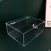 Bright Box Caja de Almacenamiento de Acrílico con Cerradura Caja Organizadora con Tapa abatible Gabinete de Almacenamiento Seguro para Teléfono Móvil Exhibición a Prueba de Polvo