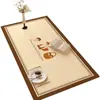 Mantel Moderno Sencillo, Salvamanteles Aislante de Calor, Resistente a Altas Temperaturas, Mantel de Atmósfera Otoño e Invierno Marrón, Mantel Protector de Mesa Impermeable y a Prueba de Aceite
