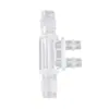 11,7-7,9-11,7 mm Plástico de Quatro Vias Pagoda Multi-Via Conversão de Rosca Resistente à Corrosão por Ácidos e Álcalis Unidade de Conexão de Tubo