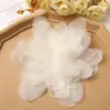 Estilo Coreano Dulce Súper Hada Borde Ardiente Piezas de Flor Chifón Grande Flores Dispersas Cuerda para el Cabello DIY Adorno para la Cabeza Falda Ropa Accesorios de Flor