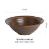 Tigela Cerâmica Japonesa Tigela para Ramen Tigela de Arroz Doméstica Tigela de Sopa Tigela Luosifen Tigela Chapéu Cônico Tigela Grande Fusão Estilo Montanha e Selvagem Utensílios de Mesa