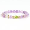 Comercio exterior transfronterizo 8 cm cuentas craqueladas ojo de gato pulsera de piedra natural pulsera femenina elástica con cuentas ajustable fuente venta al por mayor