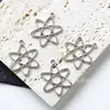 Accesorios DIY de Aleación 33x26 mm Colgante Modelo Atómico Collar Pulsera Pendientes Llavero Piezas de Joyería Al por Mayor