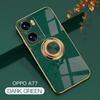 Para OPPO A77 versión japonesa funda para teléfono móvil con anillo funda 6d galvanizada magnética para coche A57S versión extranjera funda todo incluido