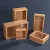 Caja de Papel Kraft con Cajón Transparente en Stock, Caja de Regalo Transparente de PVC, Calcetines, Ropa Interior, Caja para Empaque de Té
