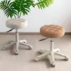 Taburete bajo con ruedas, taburete bajo de altura ajustable, taburete bajo con ruedas universales, taburete redondo, taburete bajo giratorio especial para peluquería, uso doméstico, salón de belleza, salón de uñas