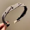 Elegante diadema de cuadros de lunares para mujer, diadema de corona alta para lavarse la cara, diadema para uso diario con dientes, accesorio para el cabello