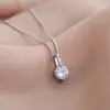 O novo colar estilo coreano de Yu Hong é requintado e simples, apresentando mini diamantes e uma fina corrente de caixa brilhante, uma corrente de comprimento total para a clavícula, direto do fabricante