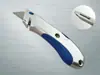 Cuchillo de utilidad pequeño de metal y acero, Cuchillo para papel, Cortador de papel, Papelería de oficina compacta y conveniente