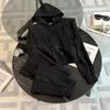 Conjunto de Pantalones de Manga Larga para Primavera y Otoño 2026, Celebridad de Internet, Algodón con Estampado de Letras, Cuello Redondo, Conjunto de Moda Urbana Casual