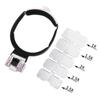 Lupa de 4 luces LED múltiples para inspección industrial, mantenimiento de placas de circuitos, cabezal de lectura para personas mayores, forro antideslizante de esponja