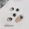 Joyería de Pedrería para Uñas 2025 Nuevo Modelo Pedrería de Aleación Deslumbrante Cristal de Colores Corazón Inclinado Pedrería Cuadrada Gruesa para Uñas Venta al por Mayor