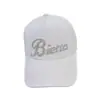 Boné de Baseball com Miçangas Estilo Coreano para Primavera e Verão com Aba Larga para Realçar o Formato do Rosto, Chapéu de Sol Casual Versátil para Atividades ao Ar Livre