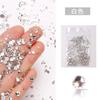 Nail art jóias diamante super flash prateado branco mágico AB imitação diamante austríaco pequeno macaco nail art jóias líquido vermelho explosão plana diamante
