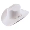 Sombrero de Caballero de Fieltro para Hombre Best-Seller Transfronterizo de Amazon Otoño e Invierno Hebilla de Cabeza de Toro Jorobada Lana Artificial Sombrero de Vaquero Occidental
