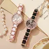 Elegante Reloj de Cuarzo para Mujer con Pedrería y Elegante Correa de Aleación