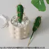 Cactus Simulado, Planta Suculenta Artificial, Columna de Cactus de Espuma, Adornos de Plantas Verdes de Alta Simulación, Flores Artificiales en Maceta