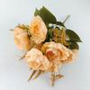 Paquete de 7 peonías para arreglos florales de boda, para fotografía de hotel o casa, paquete de simulación de decoración, venta al por mayor.