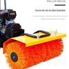 Carro limpa-neve com tração e transmissão totalmente engrenada varredora de neve para estrada escova rotativa de neve varredora de neve com tração
