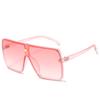 Gafas de Sol Cuadradas de Montura Grande Europeas y Americanas, Gafas de Sol de Personalidad con Remaches Retro, Gafas de Sol Coloridas de Una Pieza Transfronterizas