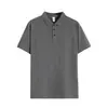 Camisa Polo Ropa de Trabajo Camiseta con Logo Impreso de Manga Corta DIY Algodón Puro Ropa de Trabajo Hecho a Medida Retro Japonés Marca de Moda