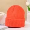 Gorro de lana de punto con rizos cálidos multicolores de estilo coreano para otoño e invierno, estilo melón de moda para hombres y mujeres, venta al por mayor