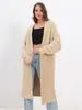 Chaqueta Suéter de Piel Sintética de Visón para Mujer en Otoño e Invierno Estilo Caliente Suave y Ceroso Blanco Largo Perezoso Peludo Cardigan de Piel Gruesa