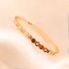 Pulseira de aço titânio 18K favo de mel diamante não desbota design de nicho feminino pulseira de favo de mel empilhada luxo de alta qualidade