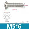 Tornillos de Acero Inoxidable 304 Biselados de Cabeza Hexagonal con Vaso Pernos Cabeza Plana Redonda Borde Biselado Accesorios para Muebles Tornillos M3M4M6
